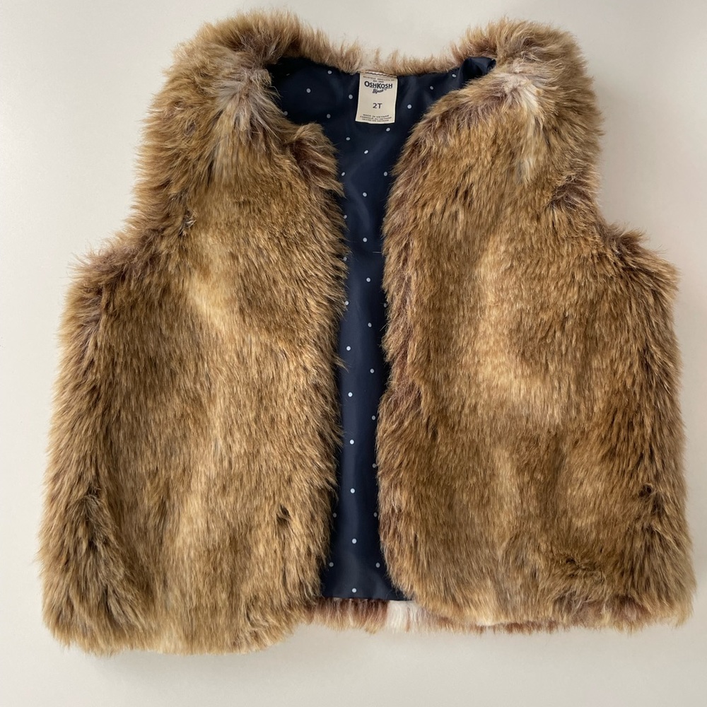 Oshkosh Toddler Faux Fur Vest.
